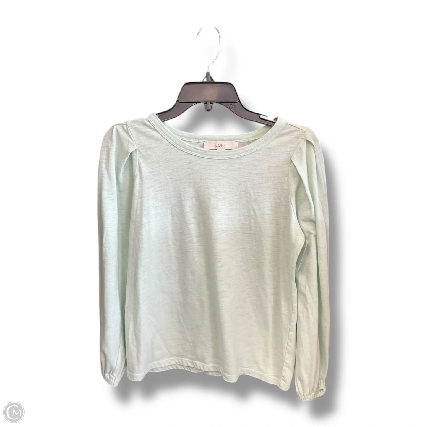 Top Long Sleeve By Loft In Green, Size: S