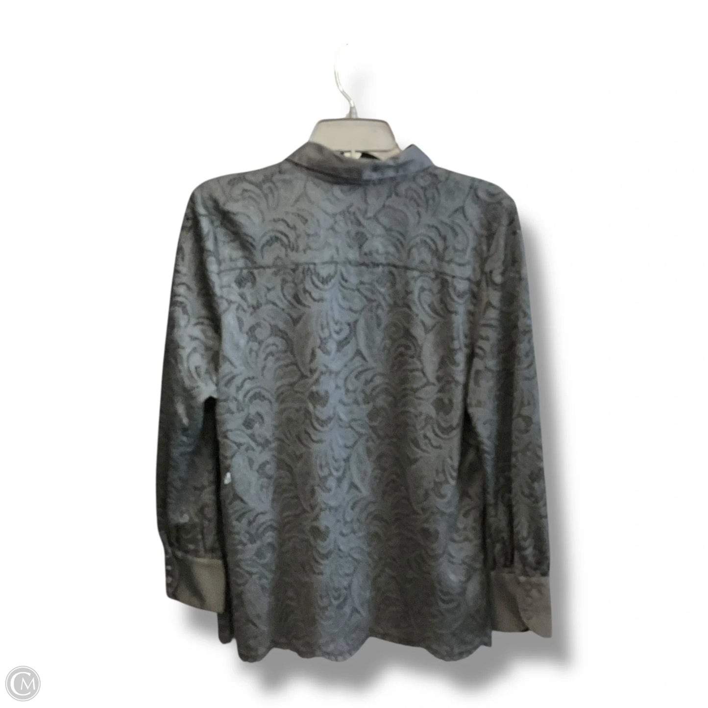 Top Long Sleeve By Chicos In Black, Size: M