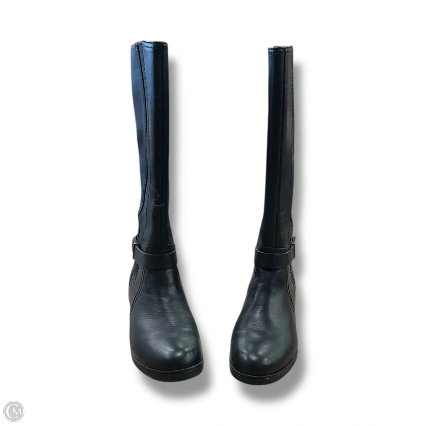 Boots Mid-calf Flats By Clarks In Black, Size: 7.5