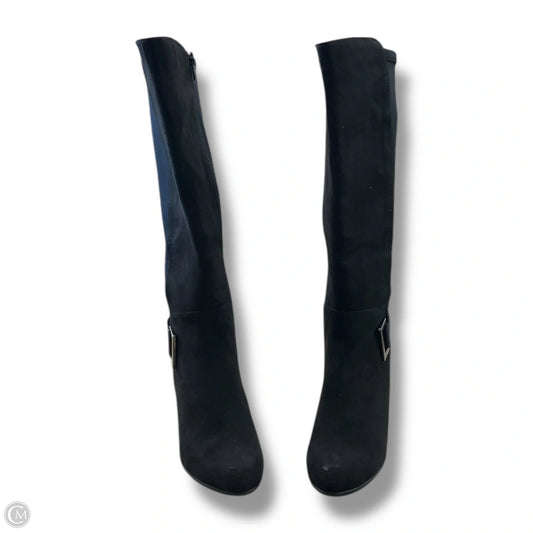 Boots Mid-calf Heels By Kelly And Katie In Black, Size: 7.5