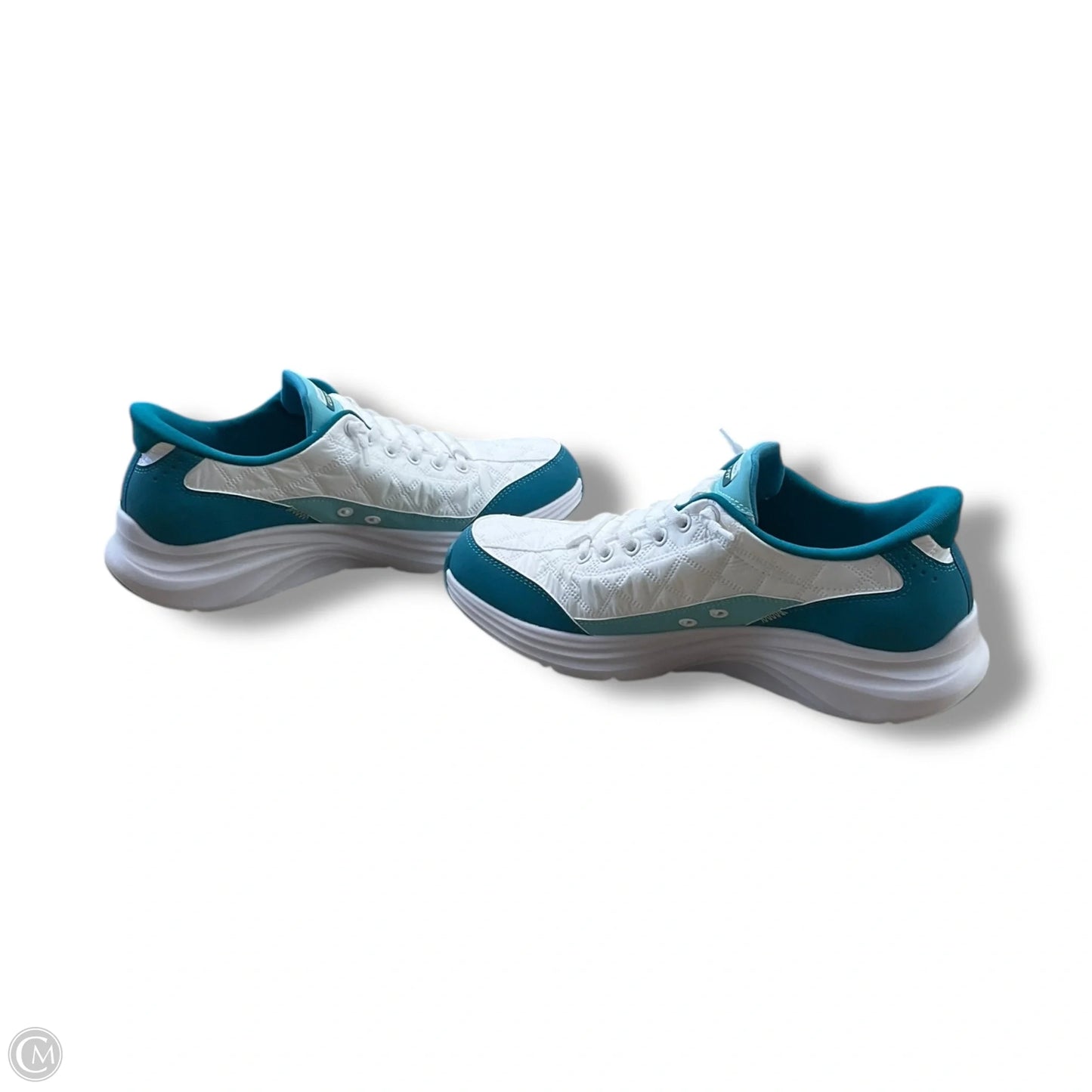 Shoes Athletic By Skechers In Blue & White, Size: 8