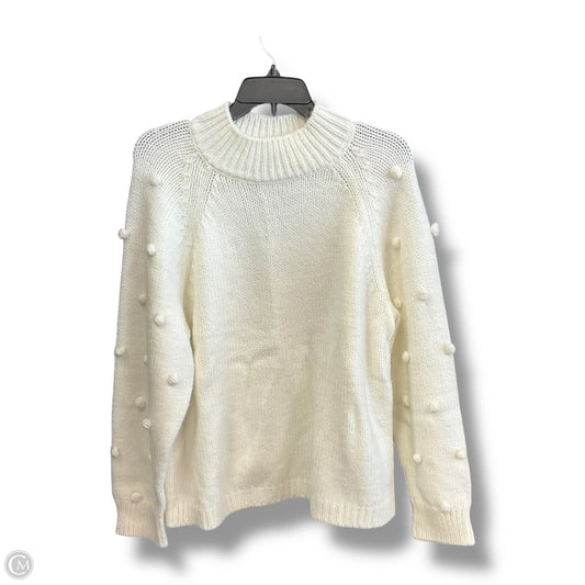 Sweater By Cece In Ivory, Size: L