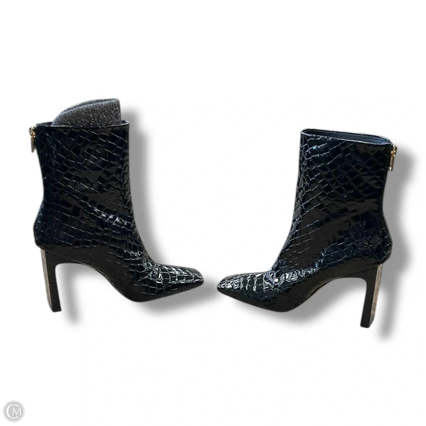 Boots Ankle Heels By Clothes Mentor In White, Size: 9