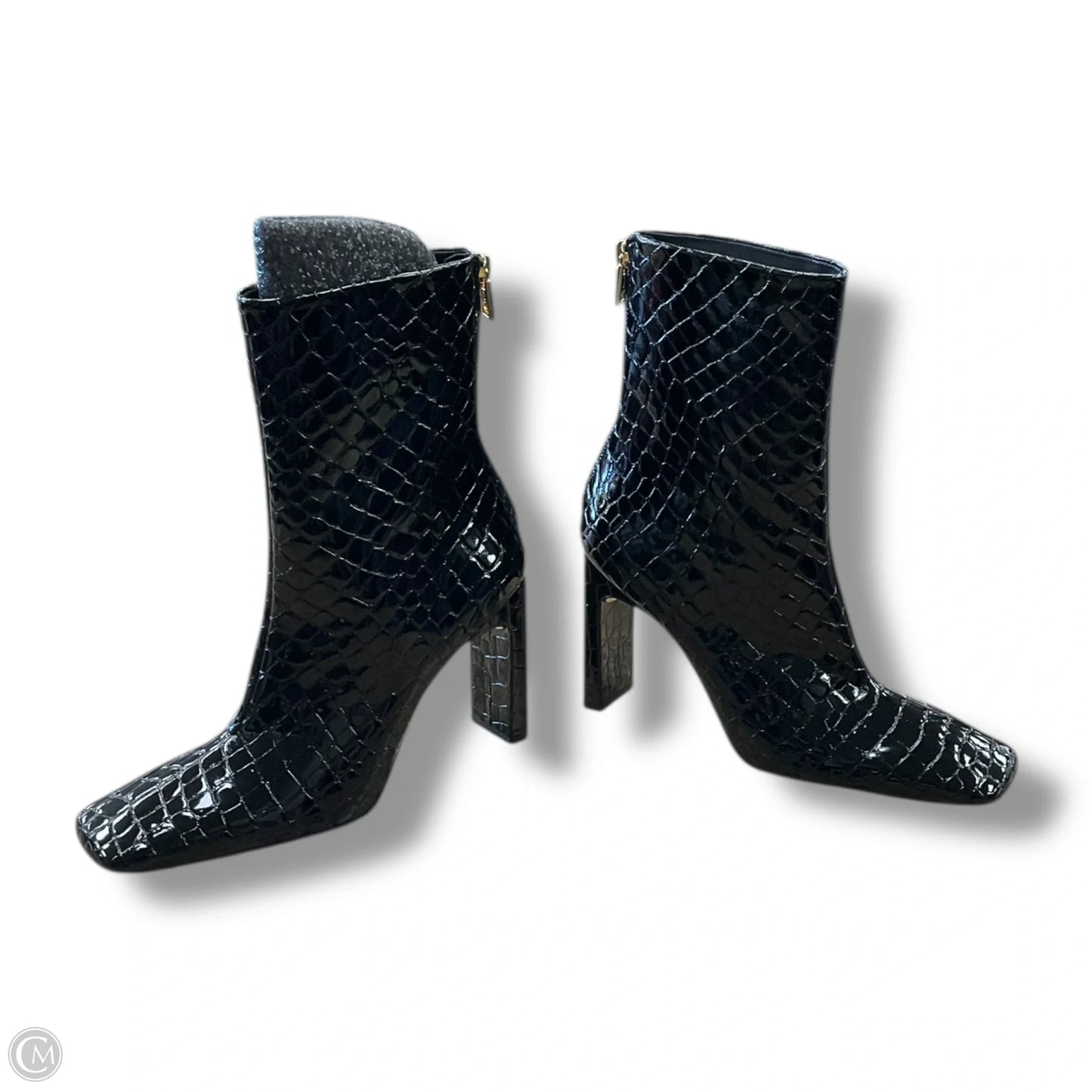 Boots Ankle Heels By Clothes Mentor In White, Size: 9