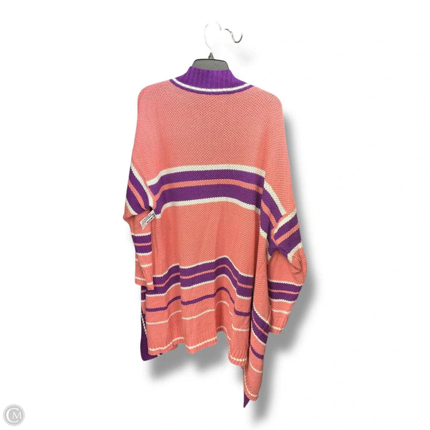 Cardigan By Ashley Stewart In Pink & Purple, Size: 22