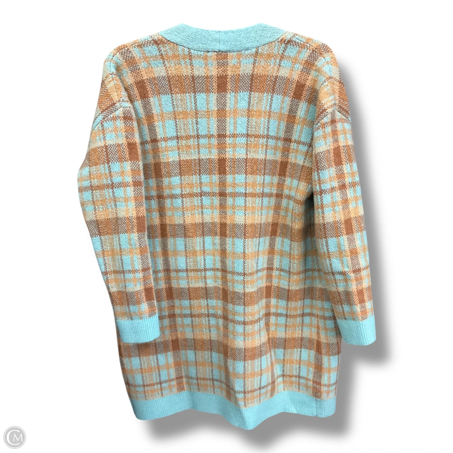 Cardigan By Talbots In Plaid Pattern, Size: S