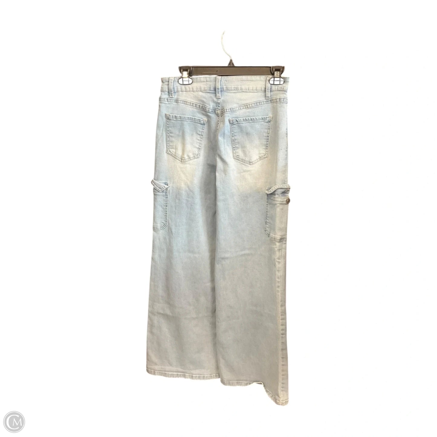 Jeans Wide Leg By Ymi In Blue Denim, Size: L