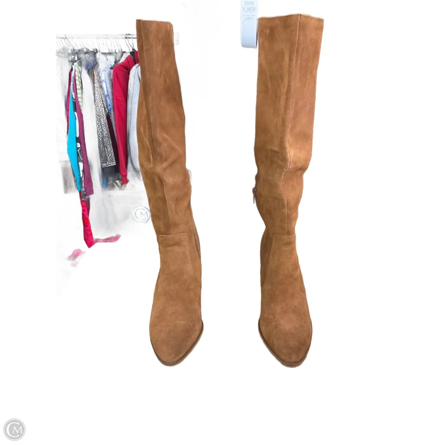 Boots Mid-calf Heels By Steve Madden In Brown, Size: 9.5