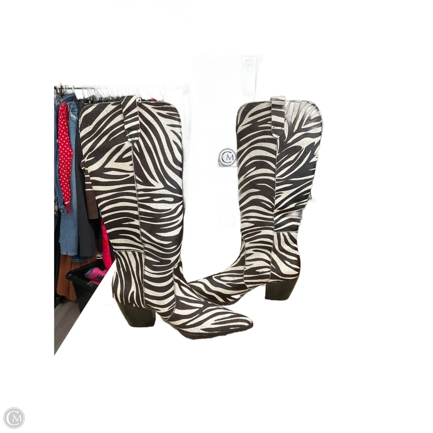 Boots Mid-calf Heels By Matisse In Zebra Print, Size: 9.5