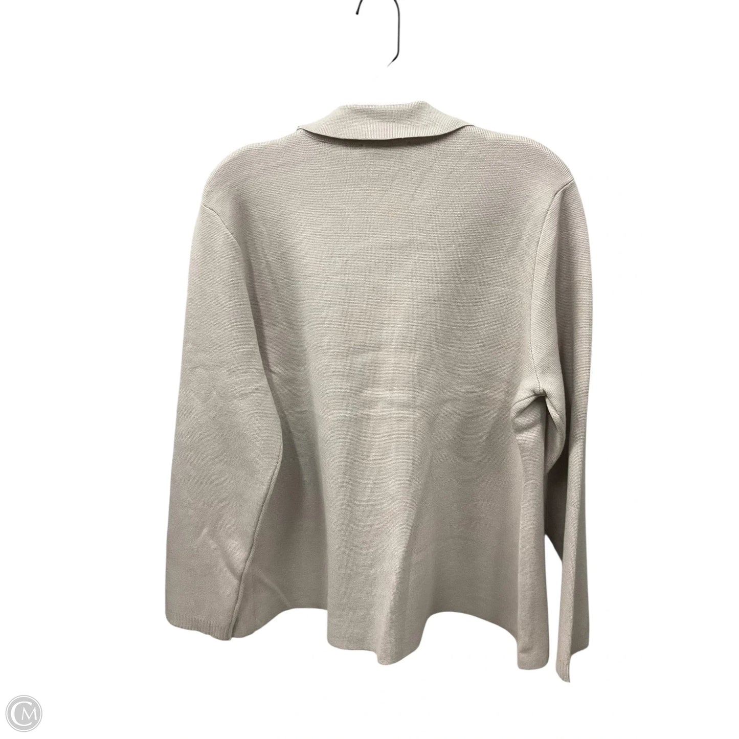 Cardigan By Tahari In Beige, Size: Xl