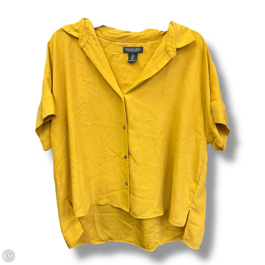 Blouse Short Sleeve By Rachel Zoe In Yellow, Size: M