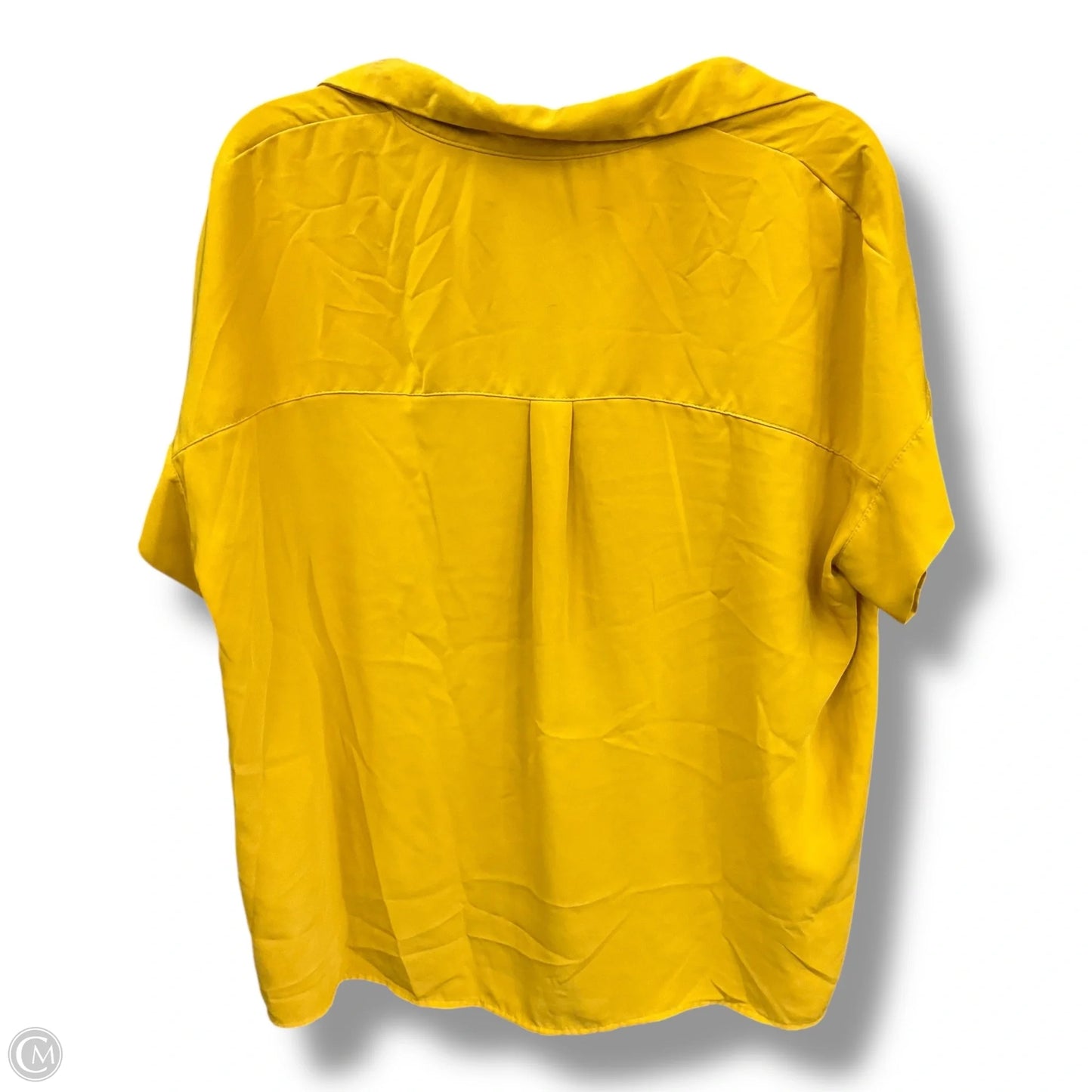 Blouse Short Sleeve By Rachel Zoe In Yellow, Size: M