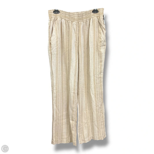Pants Lounge By Briggs In Brown & Cream, Size: L