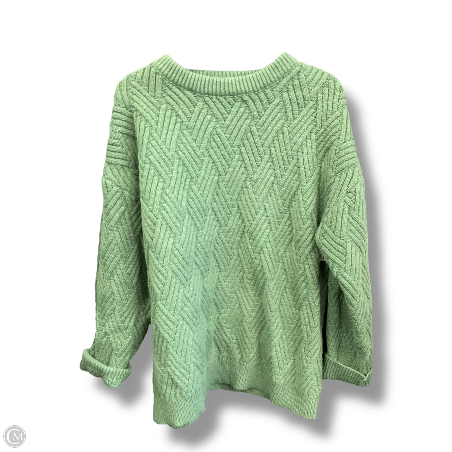 Sweater By Clothes Mentor In Green, Size: M