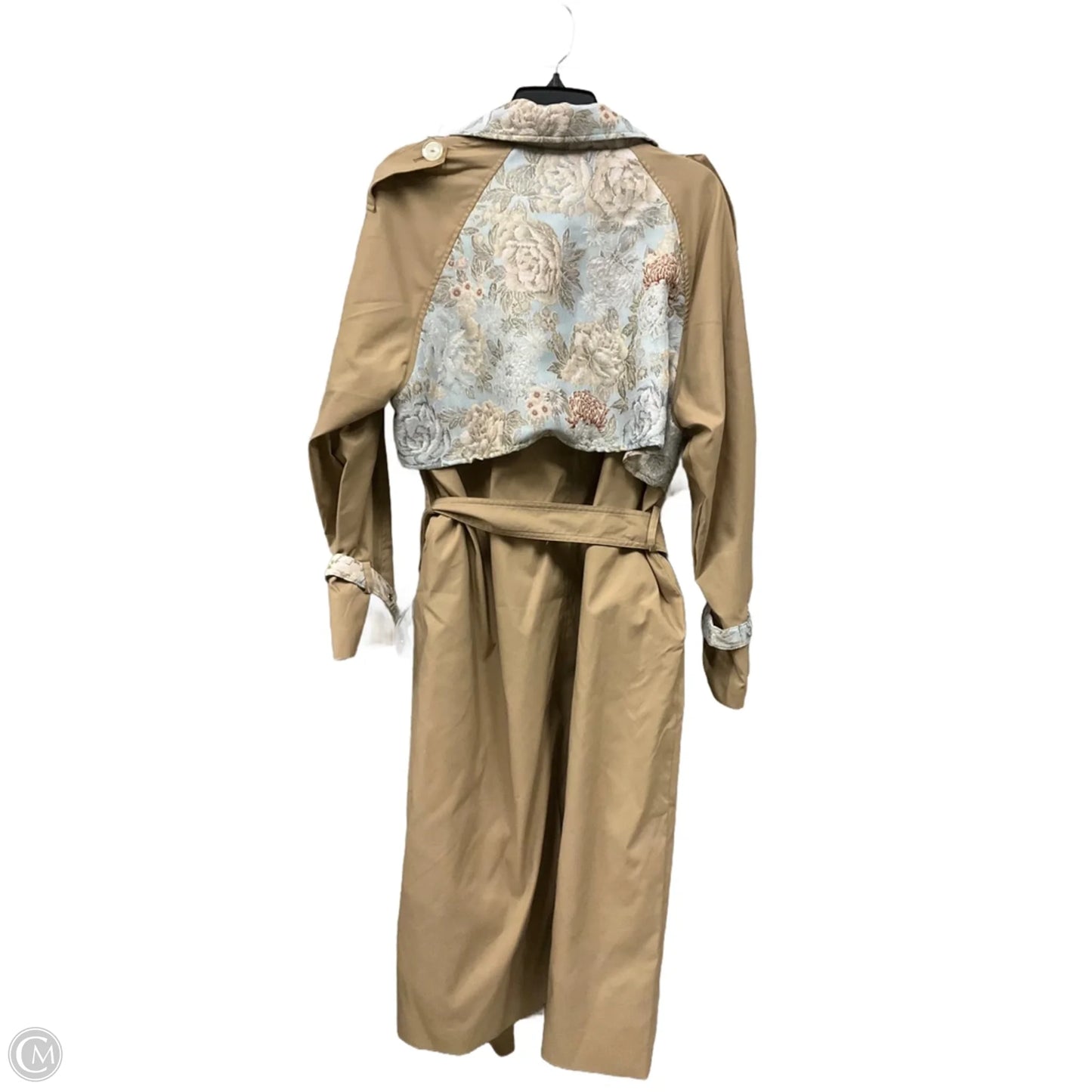 Coat Trench Coat By Akira In Tan, Size: L