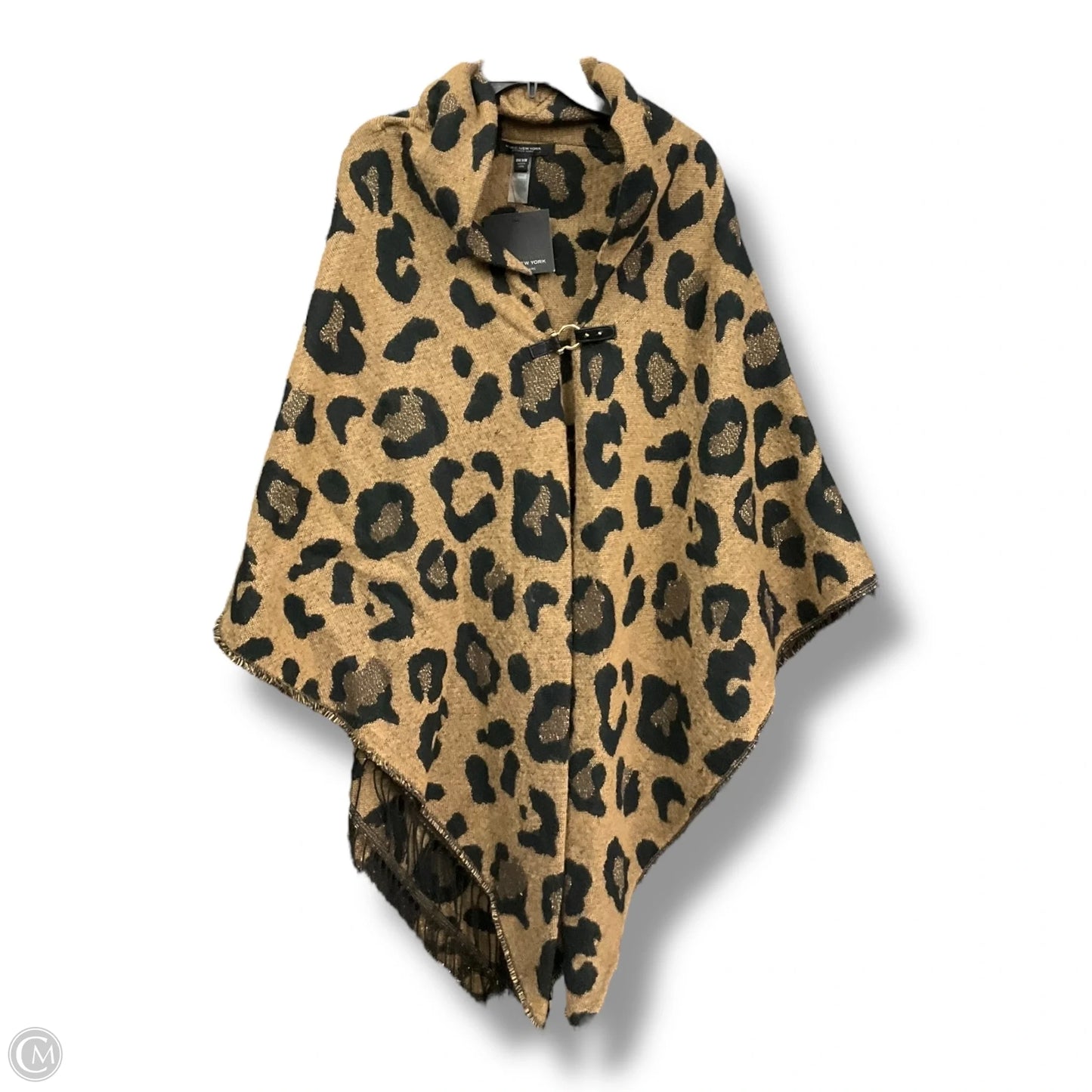 Poncho By Marc New York In Animal Print, Size: Osfm