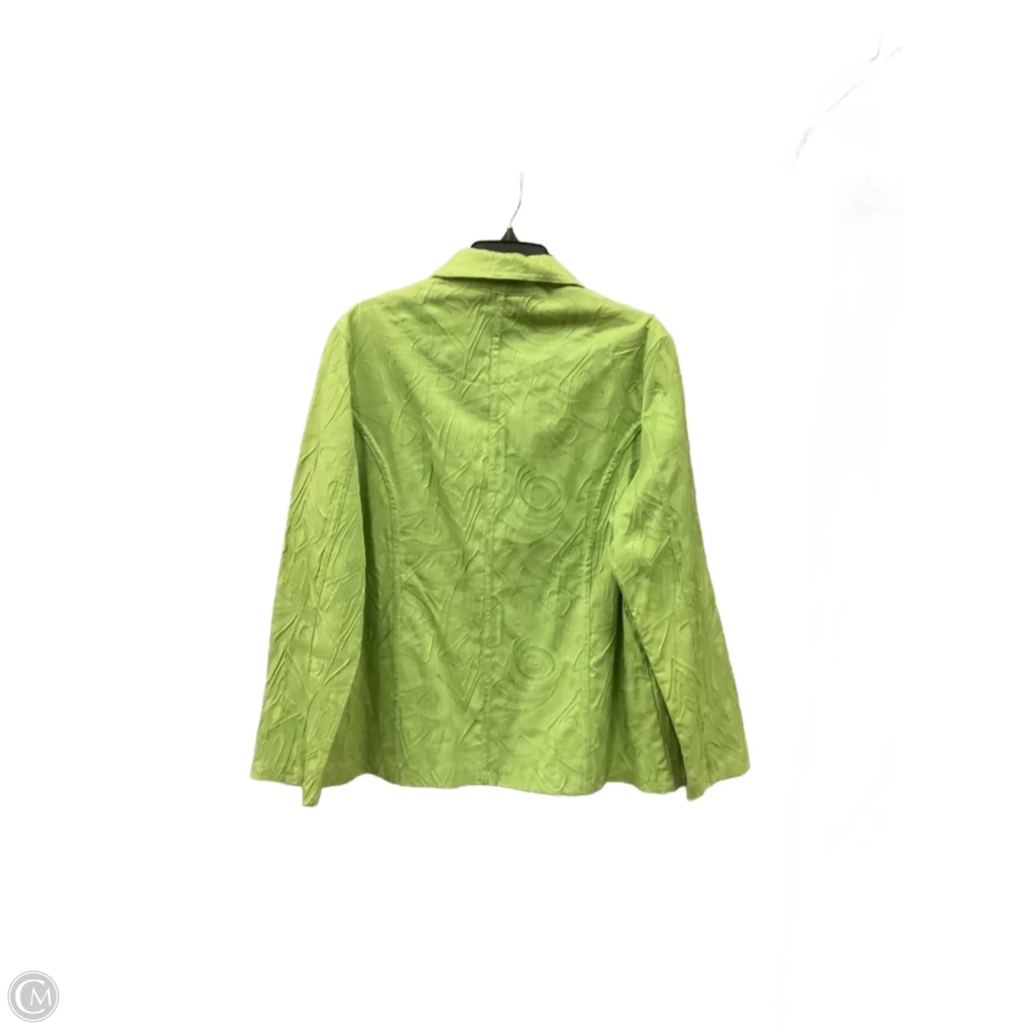 Jacket Shirt By Clothes Mentor In Green, Size: 1x