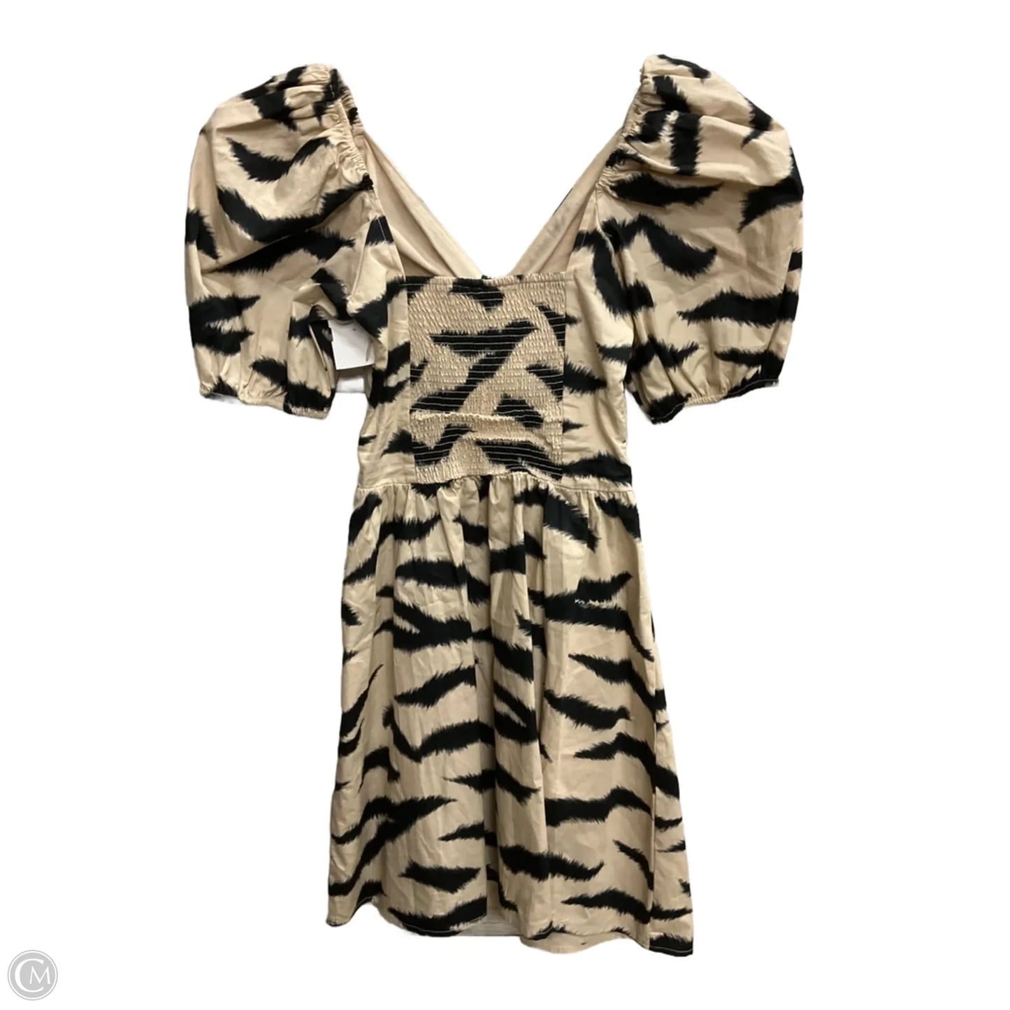 Dress Casual Midi By Divided In Zebra Print, Size: Xs