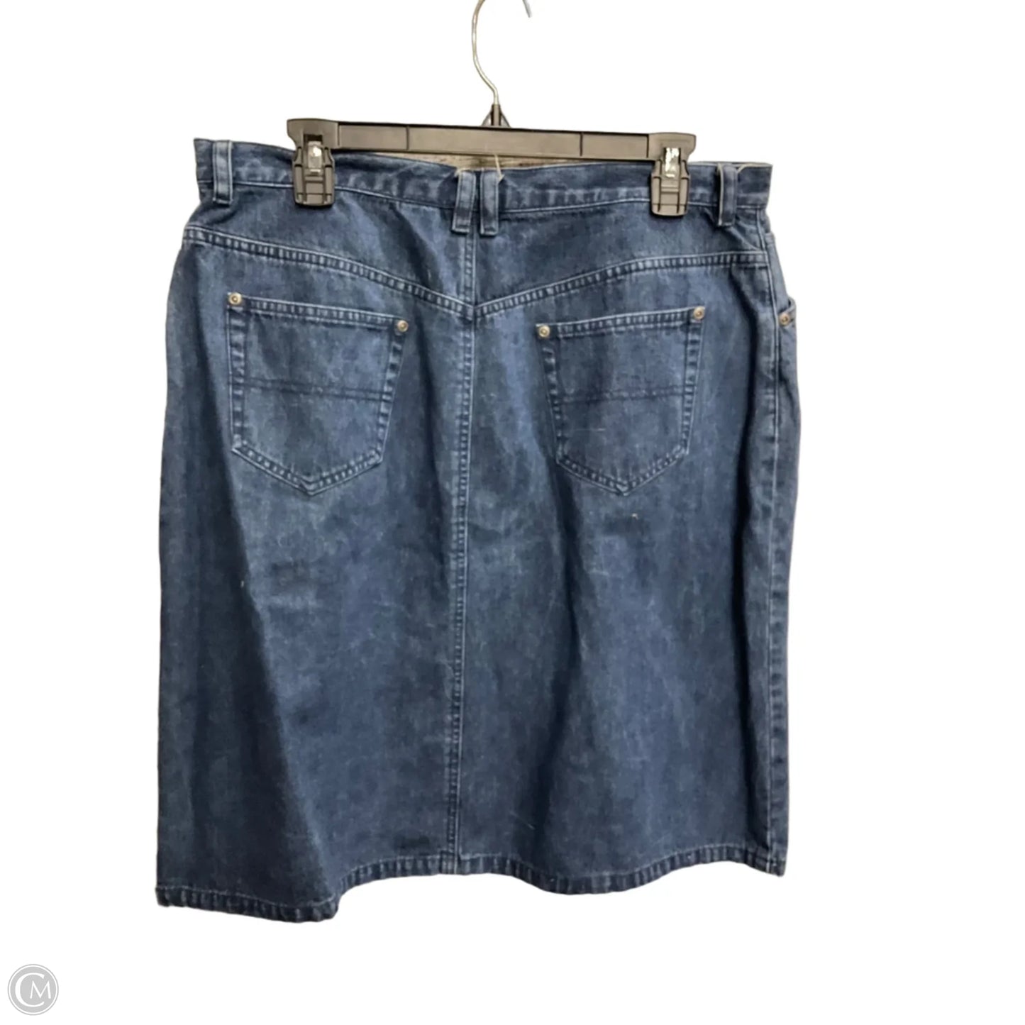 Skirt Midi By Liz Claiborne In Blue Denim, Size: 16