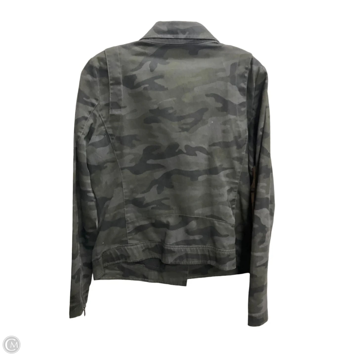 Jacket Shirt By Dkny In Camouflage Print, Size: L