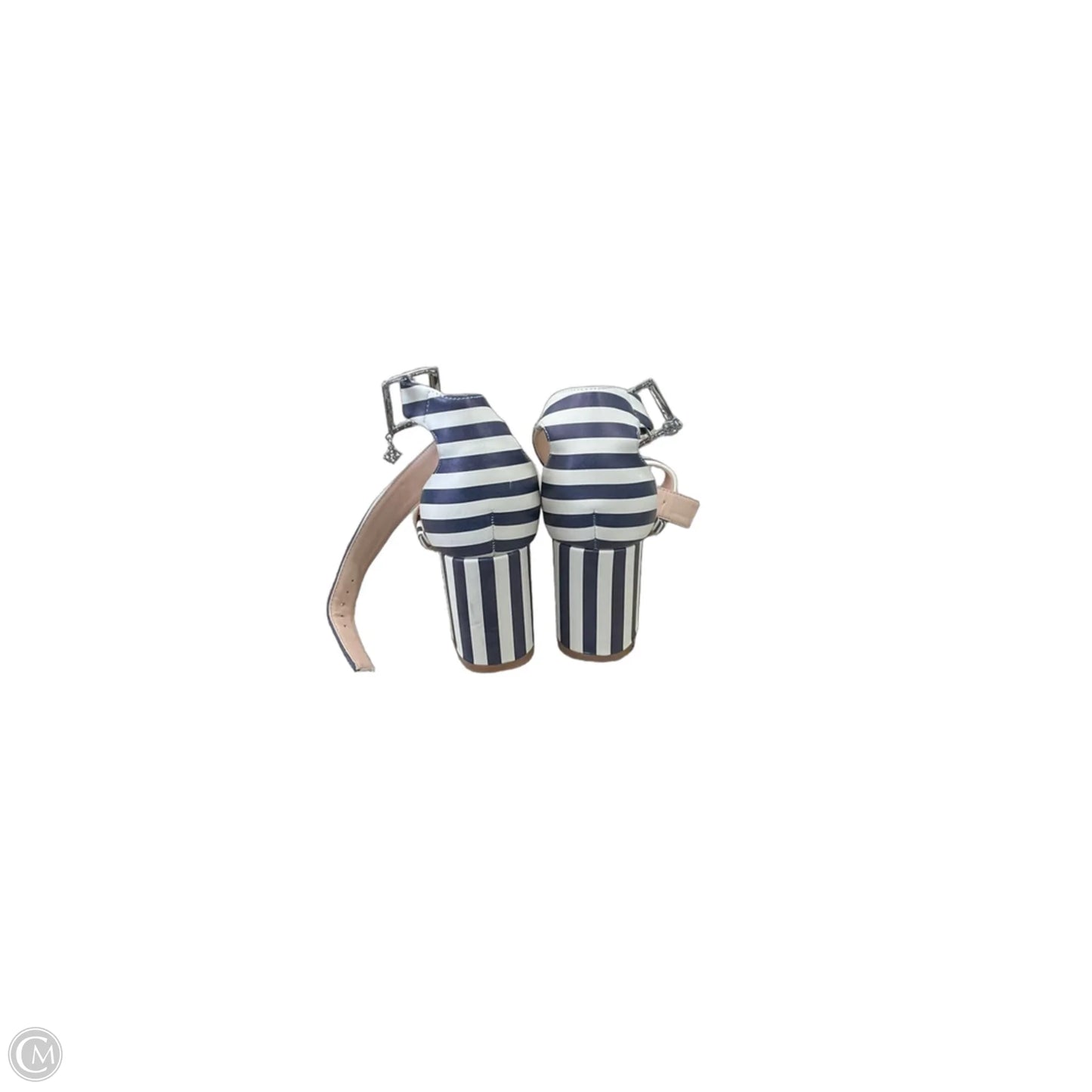 Shoes Heels Block By Nanette Lepore In Striped Pattern, Size: 7.5