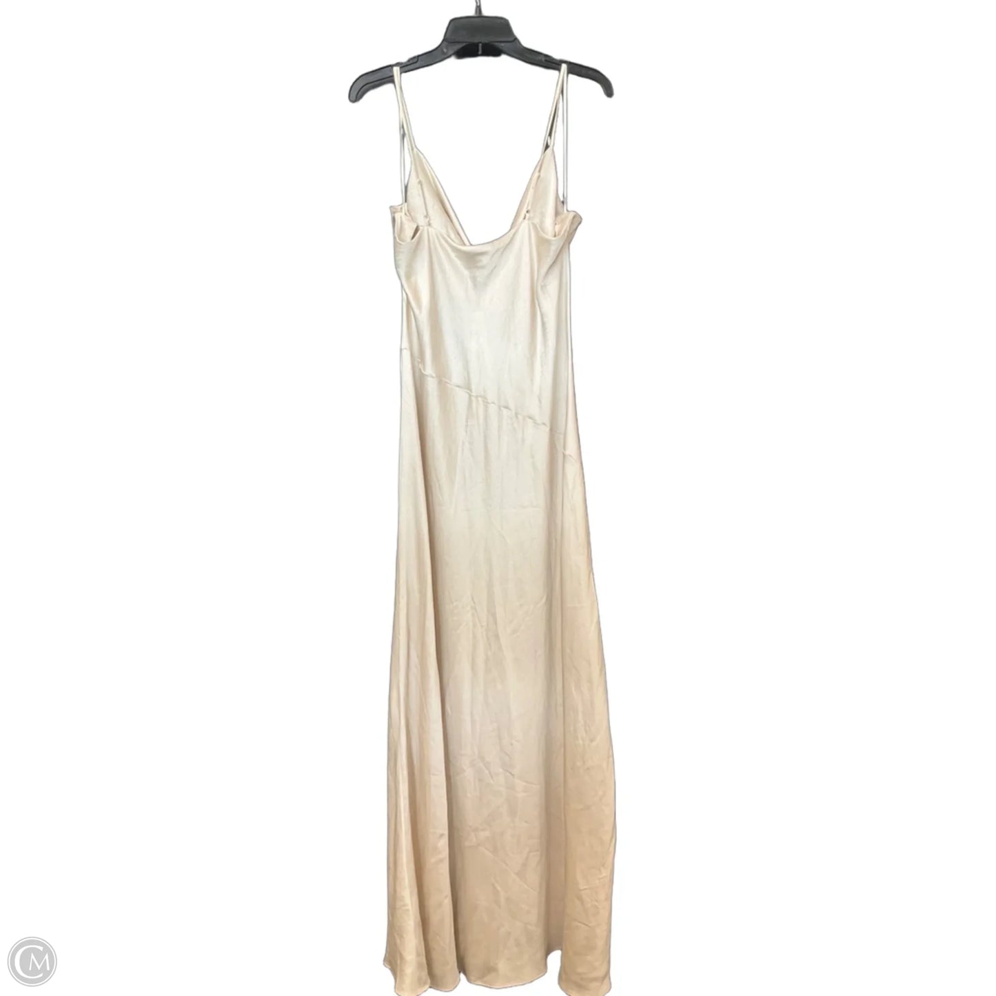Dress Casual Maxi By Express In Cream, Size: Xl