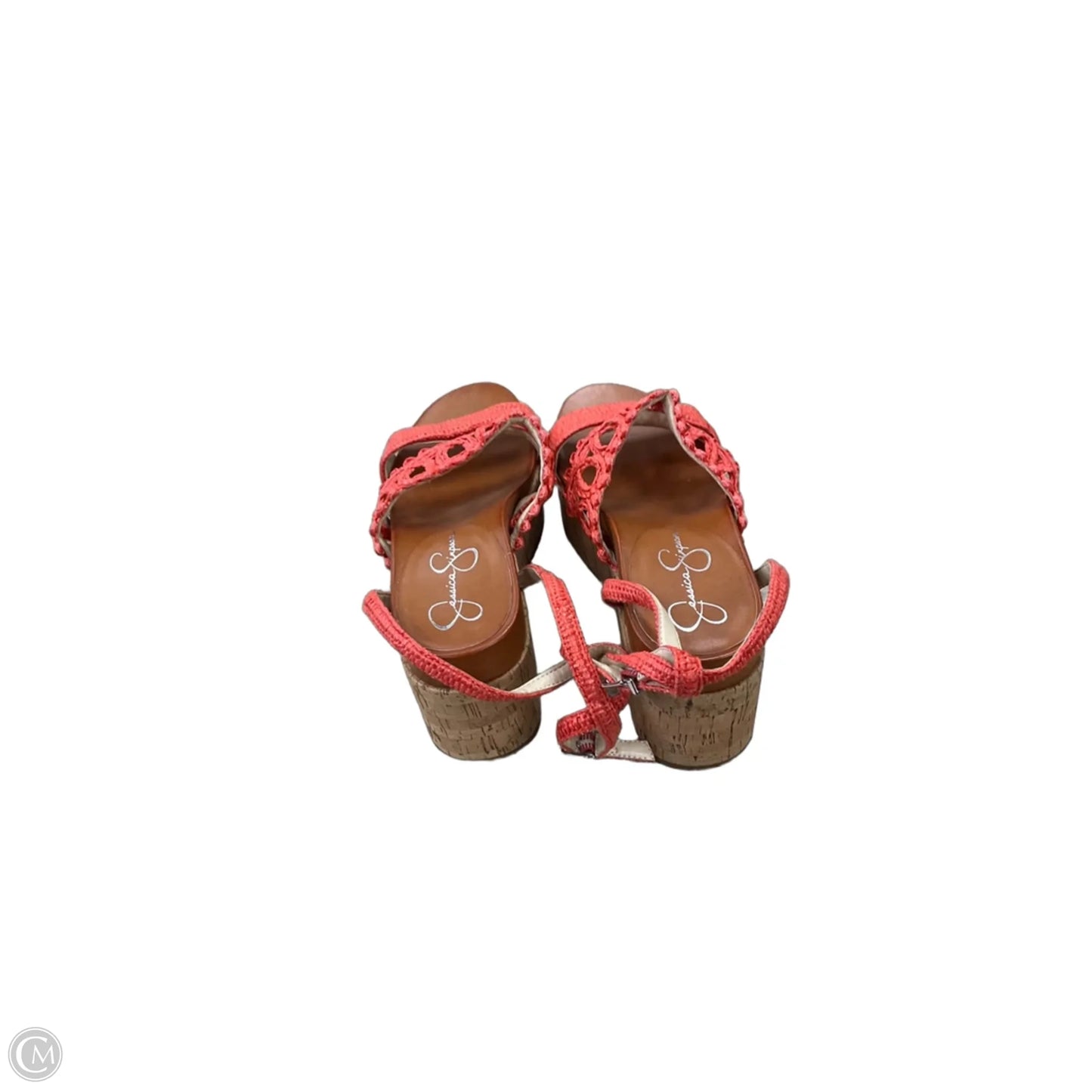 Shoes Heels Platform By Jessica Simpson In Orange, Size: 9