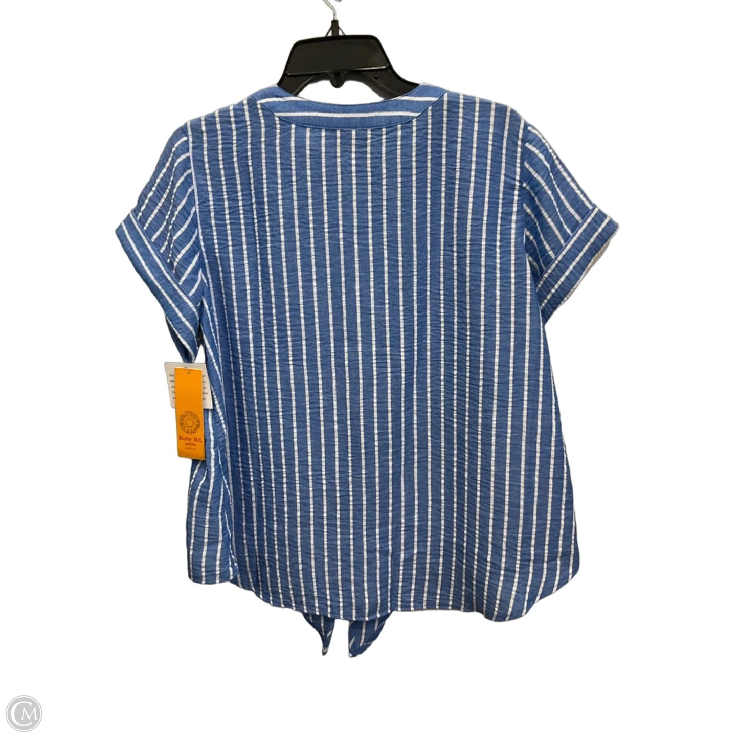 Top Short Sleeve By Ruby Rd In Striped Pattern, Size: Lp