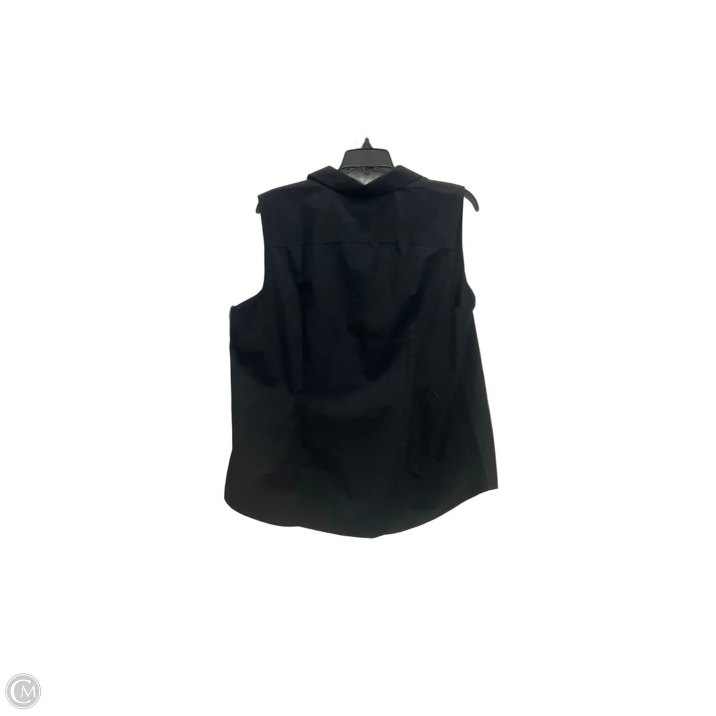 Blouse Sleeveless By Talbots In Black, Size: Xl