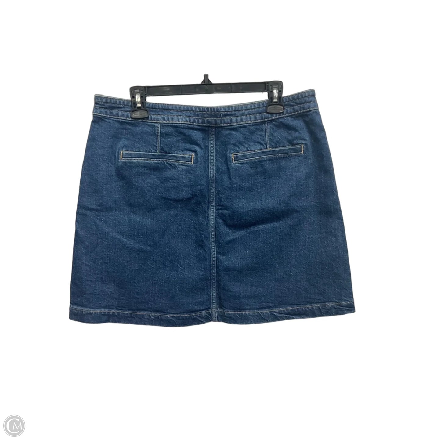 Skirt Midi By Loft In Blue Denim, Size: M