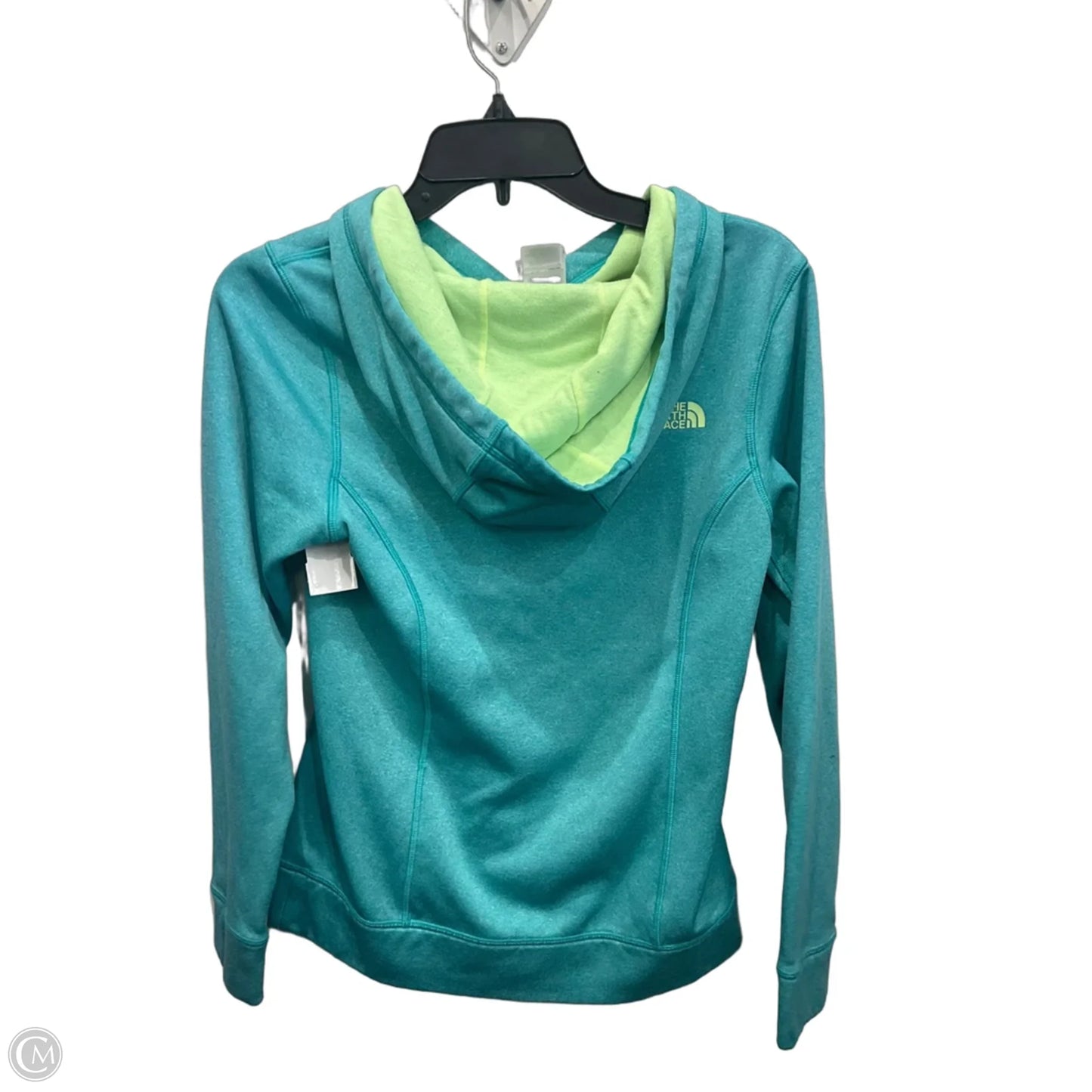 Athletic Sweatshirt Hoodie By The North Face In Teal, Size: Xs