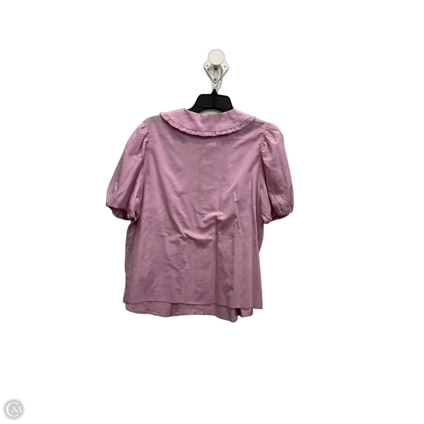 Blouse Short Sleeve By Universal Thread In Purple, Size: L