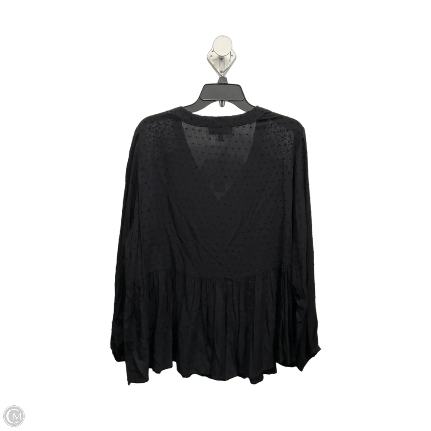 Top Long Sleeve By Lane Bryant In Black, Size: Xl