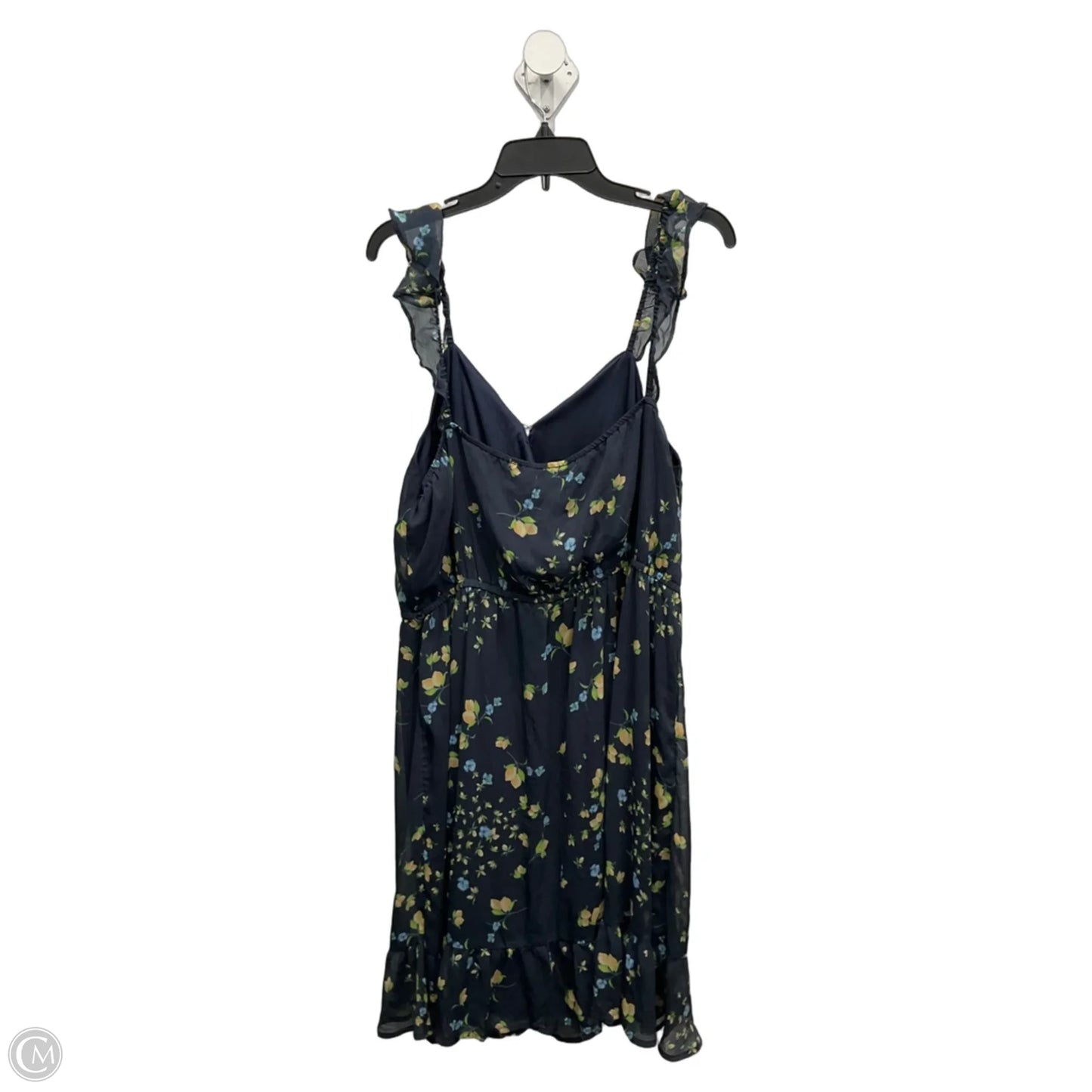 Dress Casual Midi By Clothes Mentor In Floral Print, Size: 1x