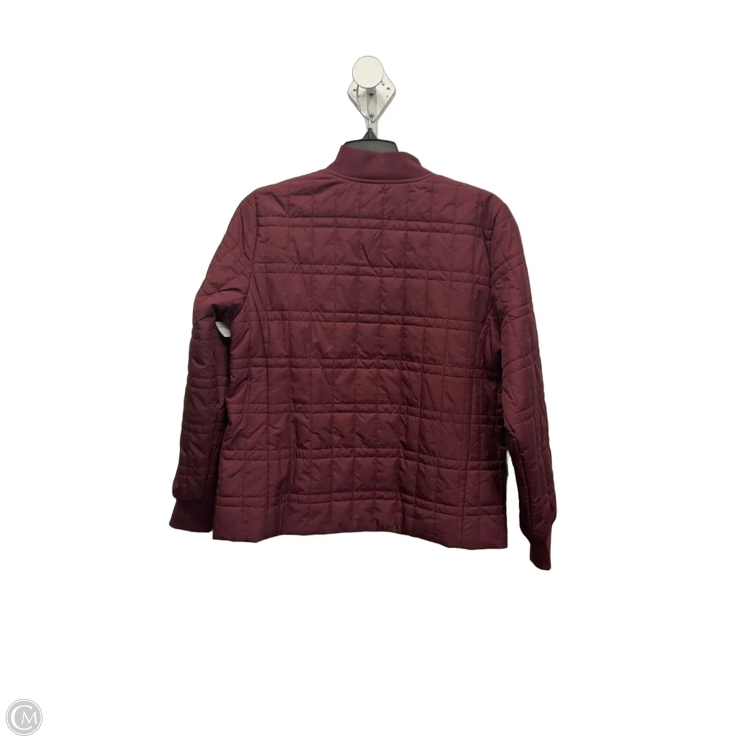 Jacket Puffer & Quilted By Talbots In Maroon, Size: Sp