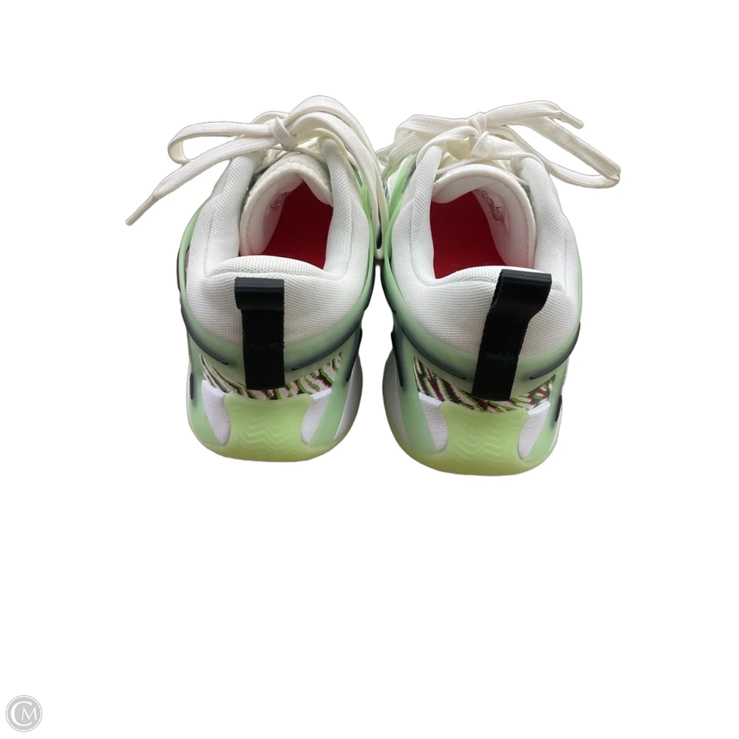 Shoes Luxury Designer By Jordan In Green & White, Size: 9