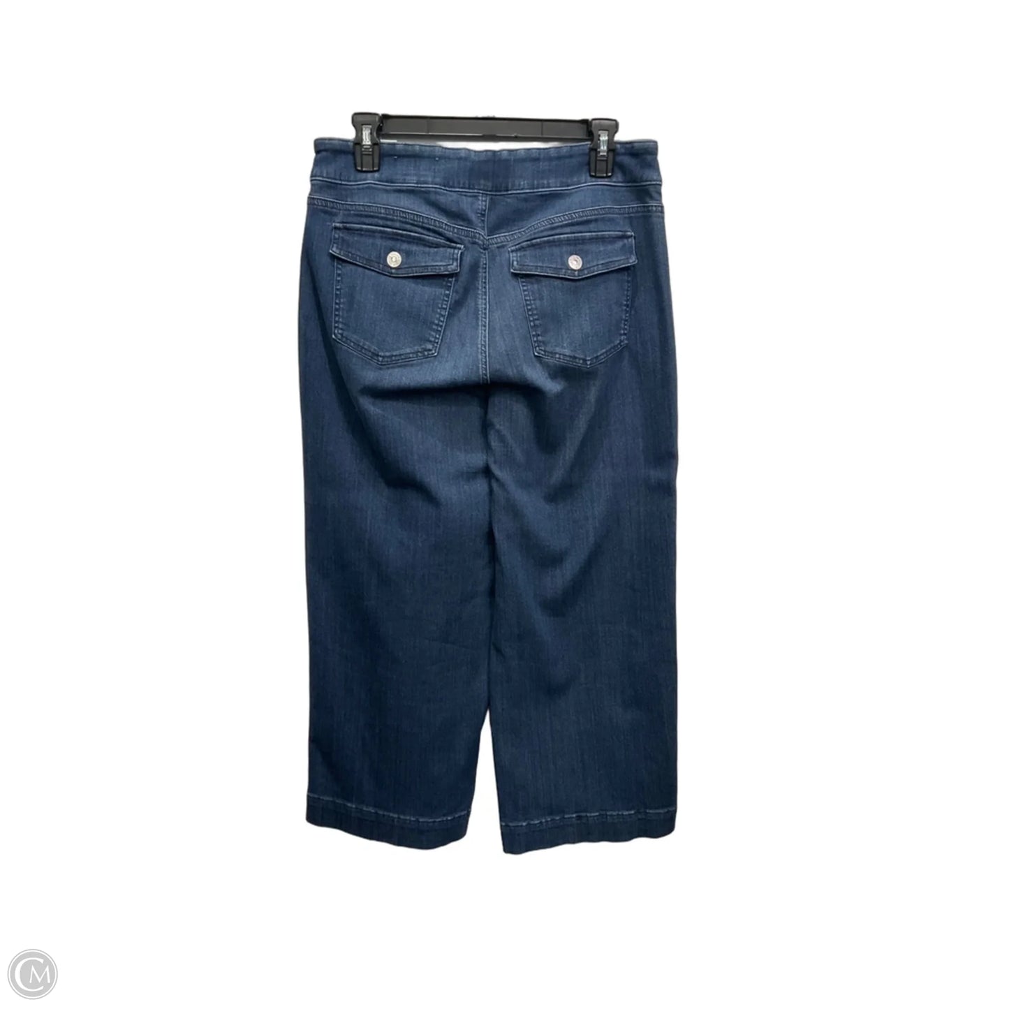 Jeans Wide Leg By Chicos In Blue Denim, Size: 8p