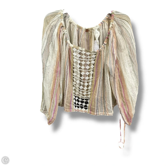 Top Long Sleeve By Free People In Multi-colored, Size: S