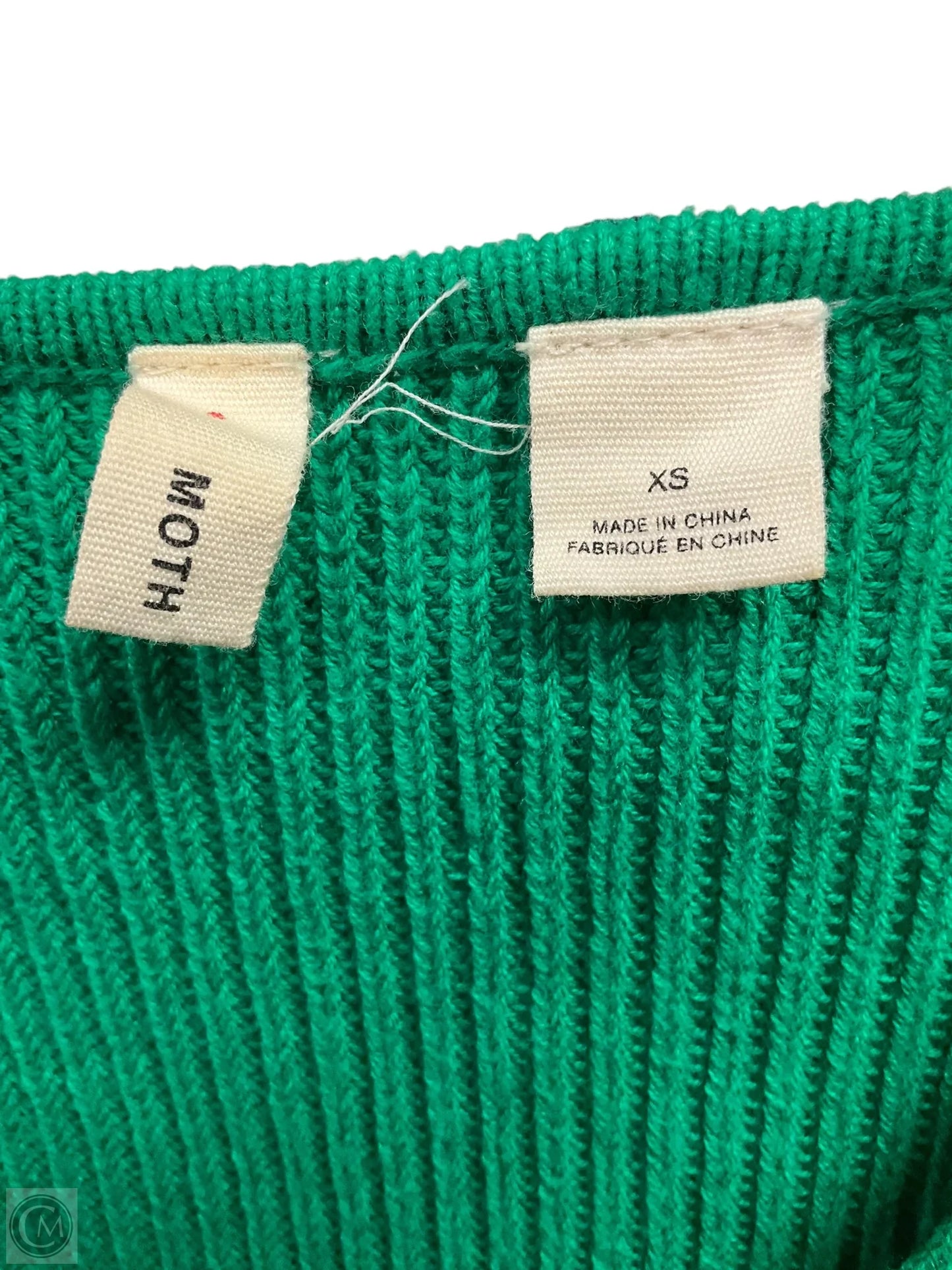 Sweater By Moth In Green, Size: Xs