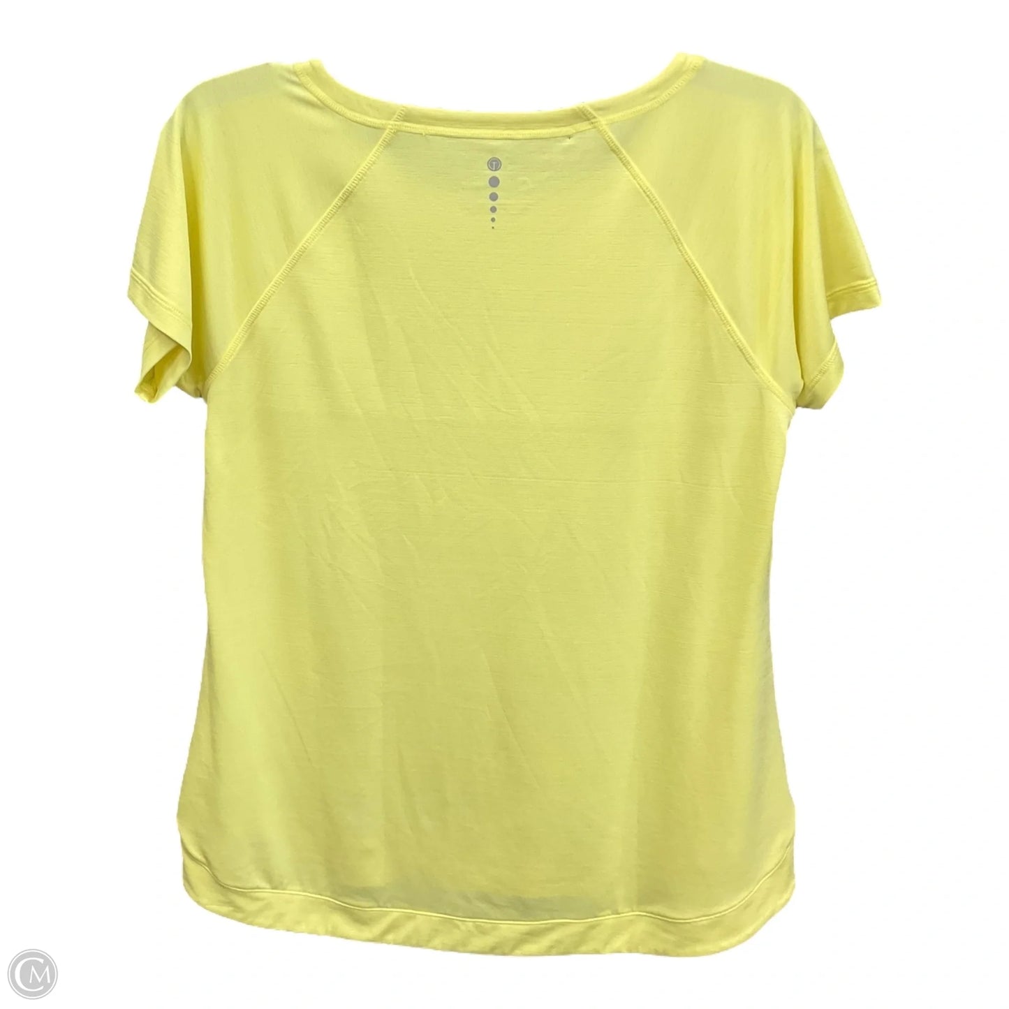 Top Short Sleeve Basic By Talbots In Yellow, Size: S