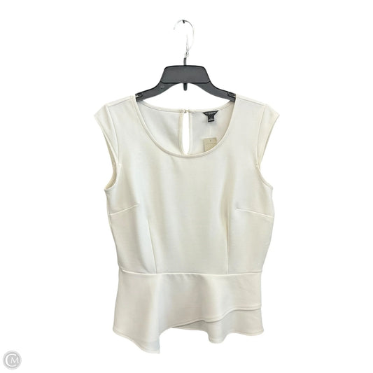 Top Sleeveless By Ann Taylor In Cream, Size: S
