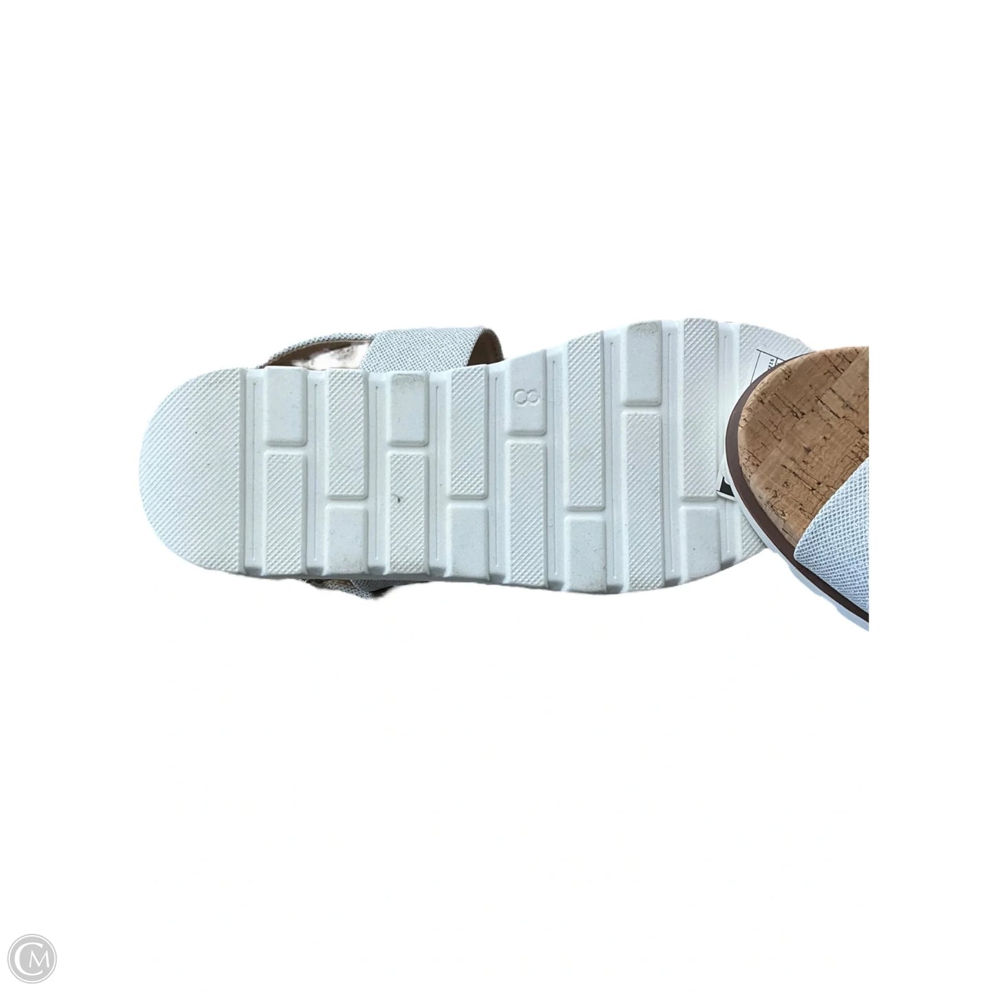 Sandals Flats By Corkys In Silver & Tan, Size: 8