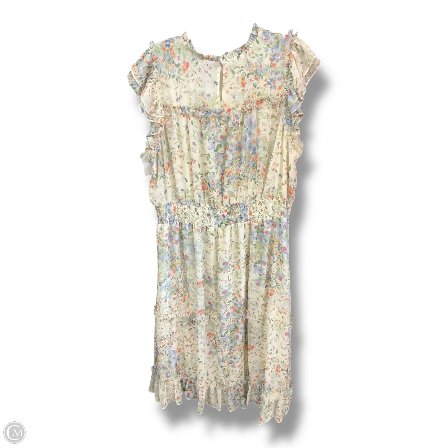 Dress Casual Midi By Cece In Floral Print, Size: 3x