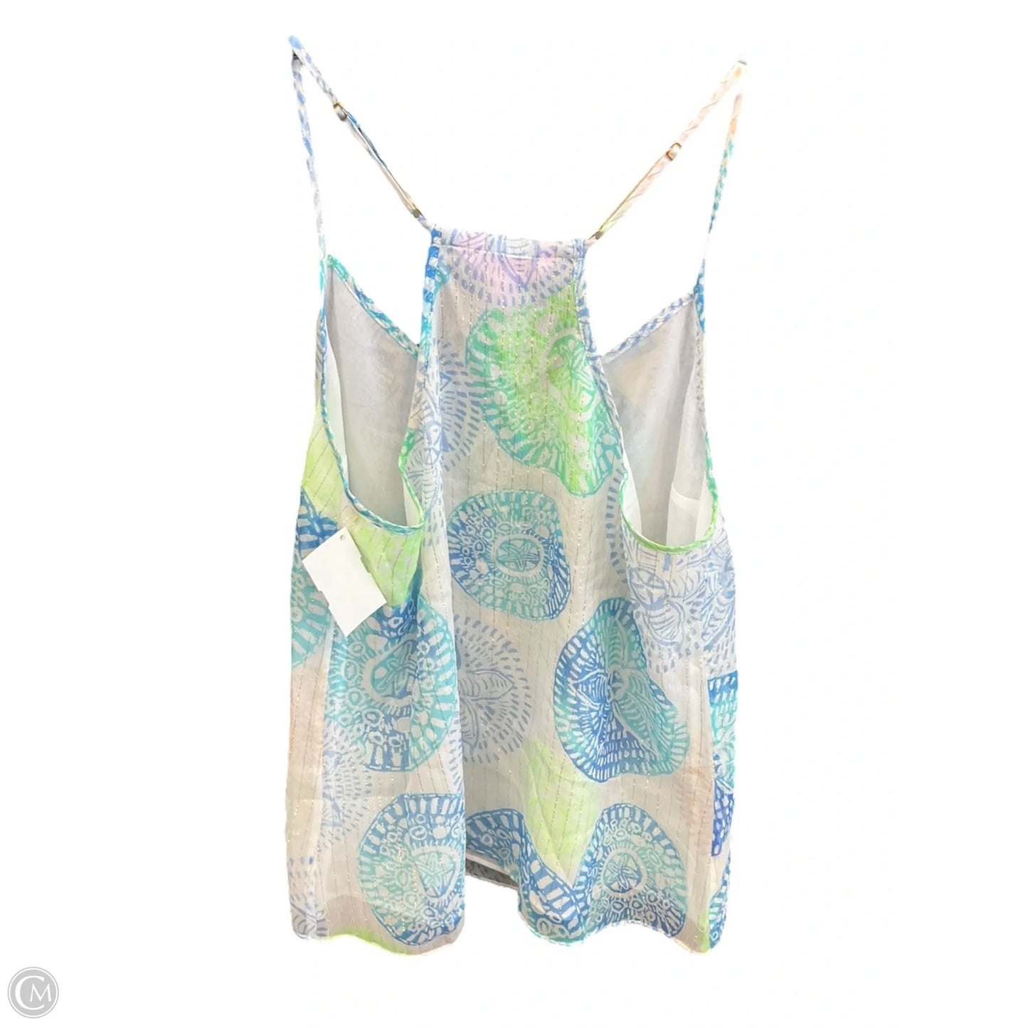 Top Sleeveless Designer By Lilly Pulitzer In Blue & Green, Size: S