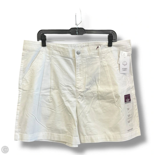 Shorts By Gloria Vanderbilt In White, Size: 16