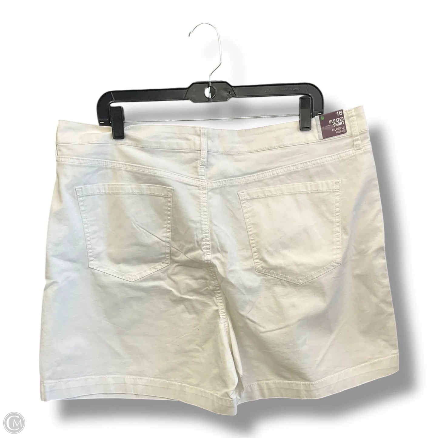 Shorts By Gloria Vanderbilt In White, Size: 16