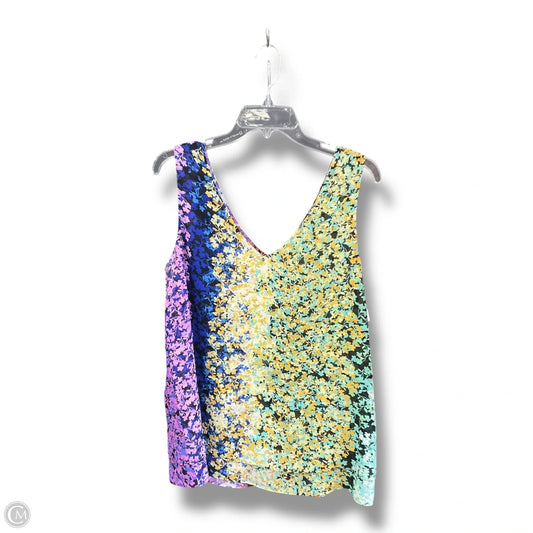 Top Sleeveless By Cabi In Multi-colored, Size: L