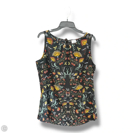 Top Sleeveless By Cabi In Multi-colored, Size: L