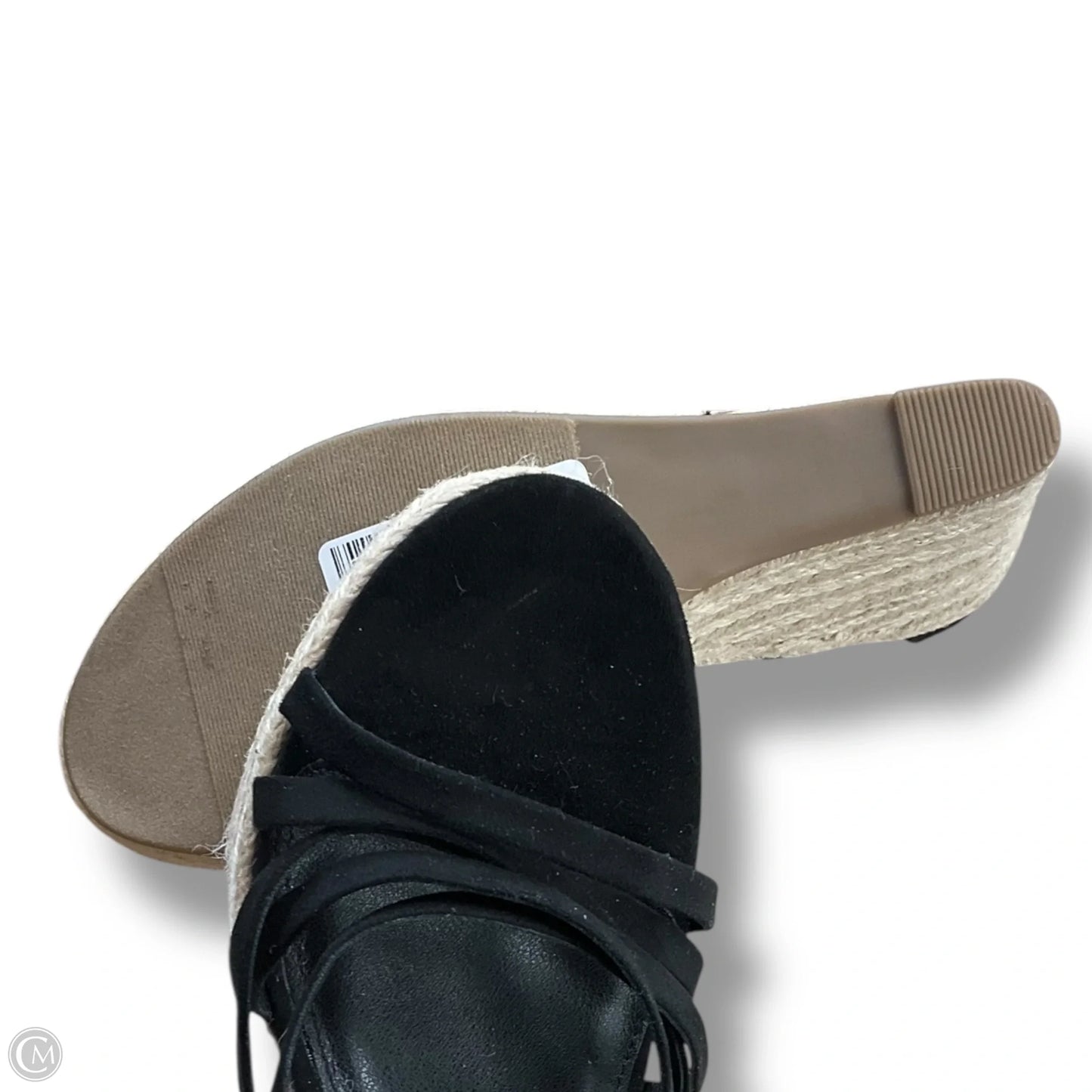 Sandals Heels Wedge By Shoedazzle In Black, Size: 10