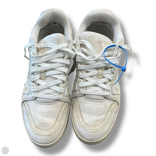 Shoes Luxury Designer By Louis Vuitton In Ivory, Size: 9